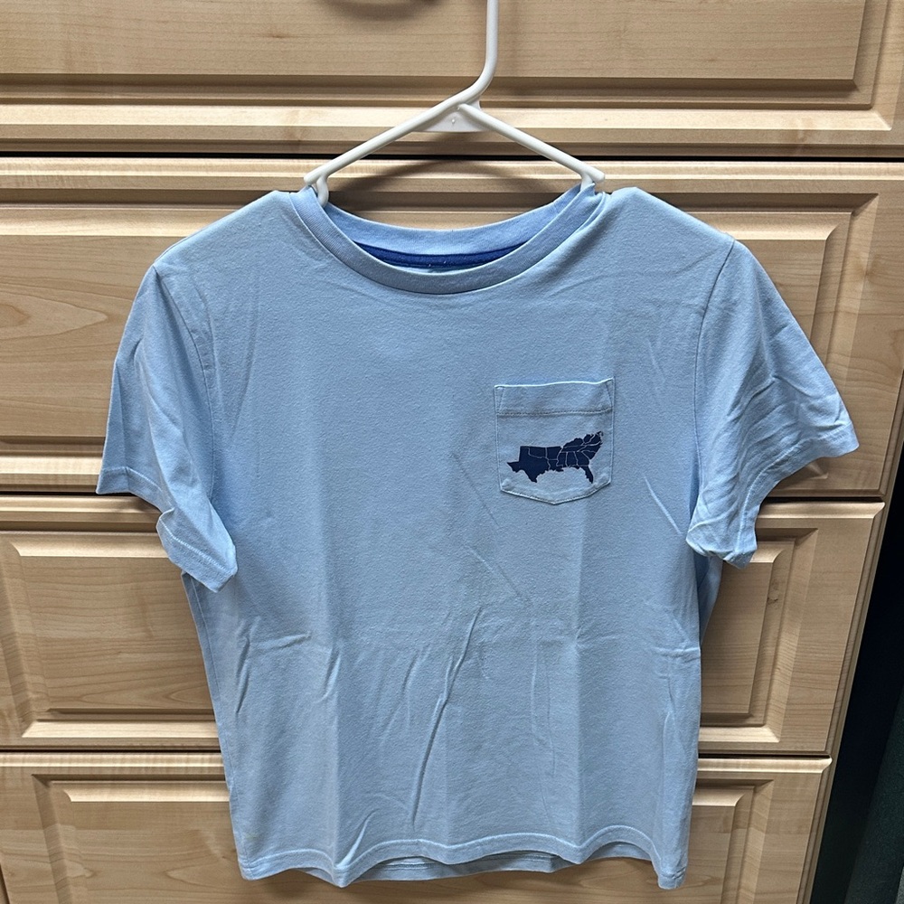 J. Khaki Light Blue Short Sleeve Tee